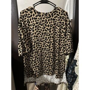 Butter Soft Animal Print Comfy Tee Size Xl Short‎ Sleeve